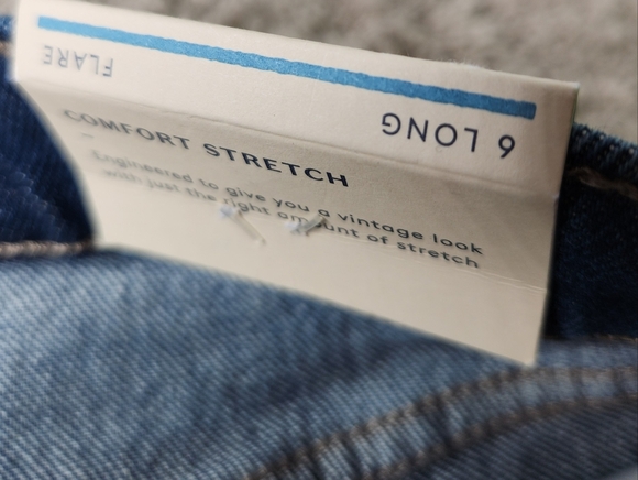 6L Universal Thread Jeans Women's  High-Rise Flare Blue Denim Pants 6L - Picture 11 of 15